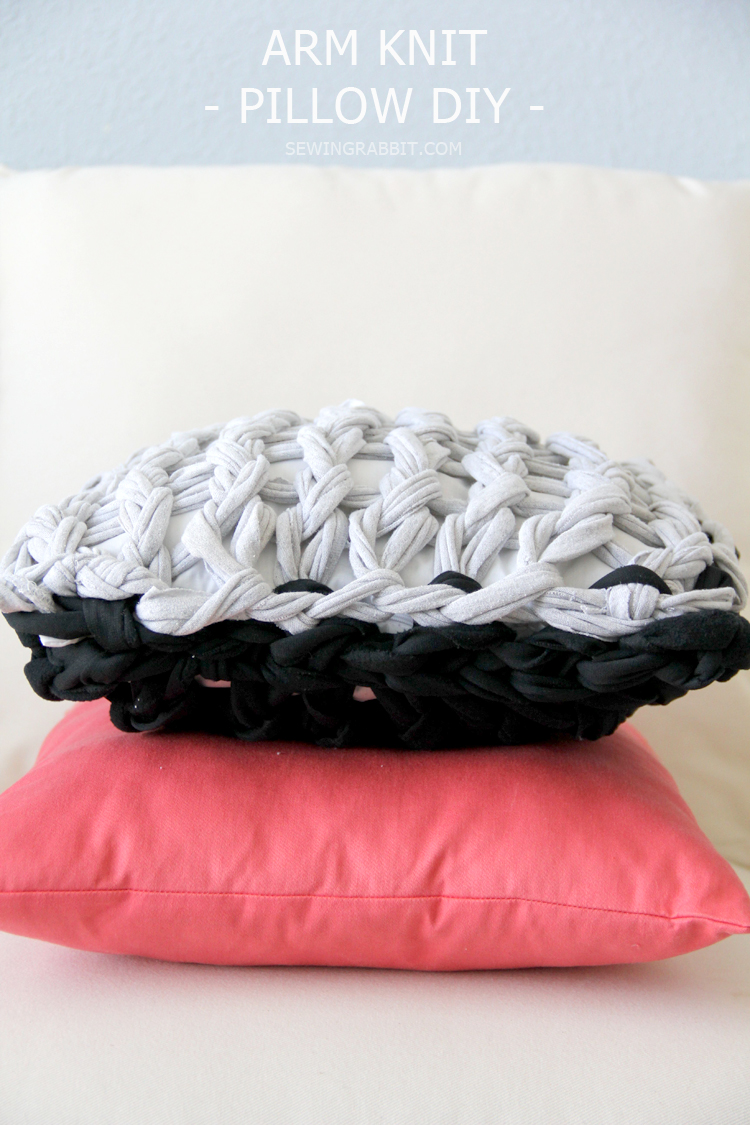 DIY Arm Knit Pillows
