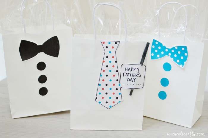 Father's Day Gift Bag Printables by U Create