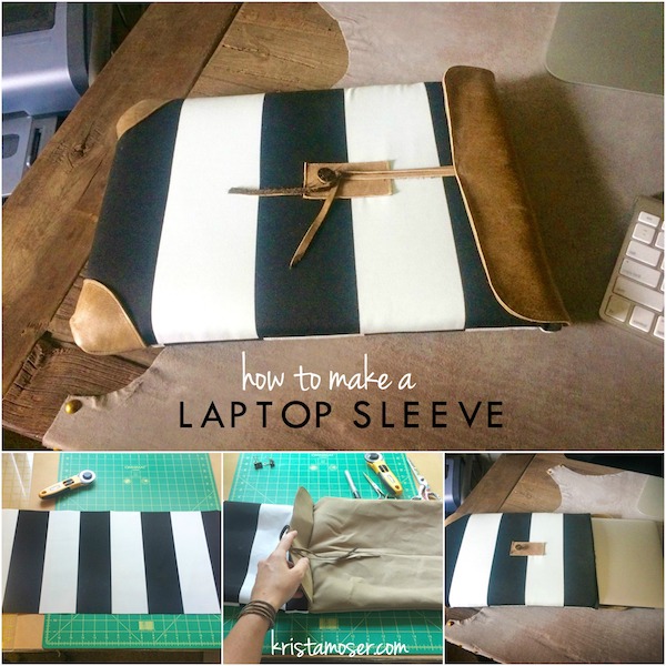 How to Make a Laptop Sleeve by Krista Moser